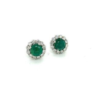 Emerald Genevieve earrings